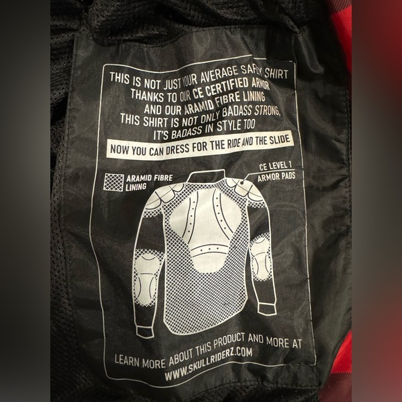 SkullRiderz Vented Armored Jacket - Picture 2 of 4